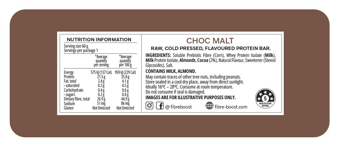 COLD PRESSED PROTEIN BARS BY FIBRE BOOST