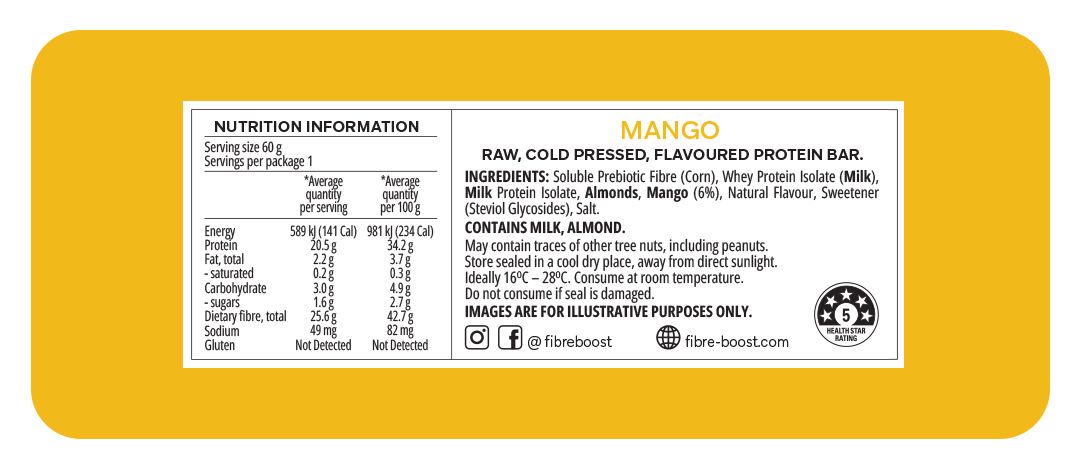 COLD PRESSED PROTEIN BARS BY FIBRE BOOST