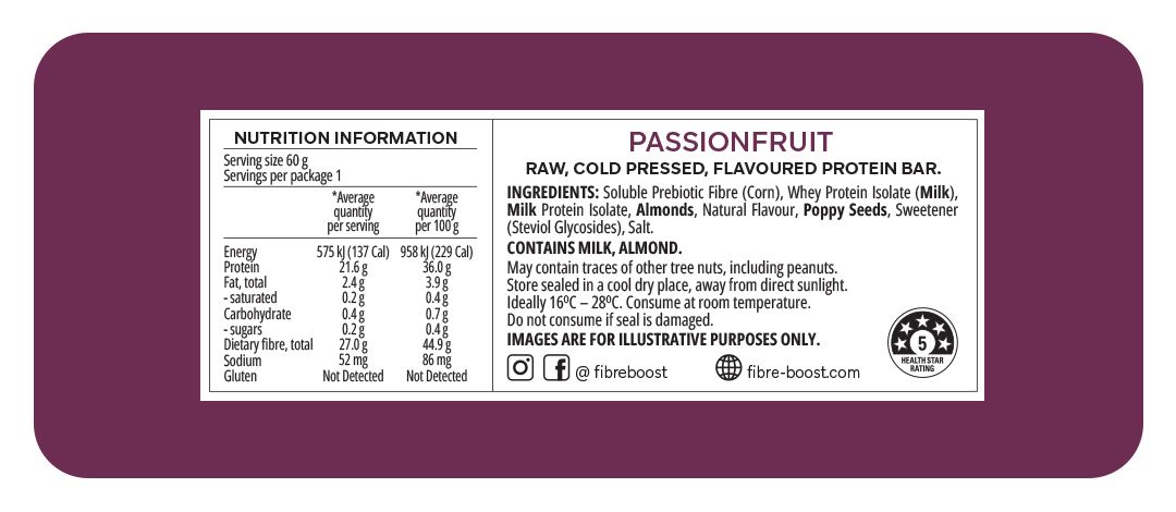 COLD PRESSED PROTEIN BARS BY FIBRE BOOST